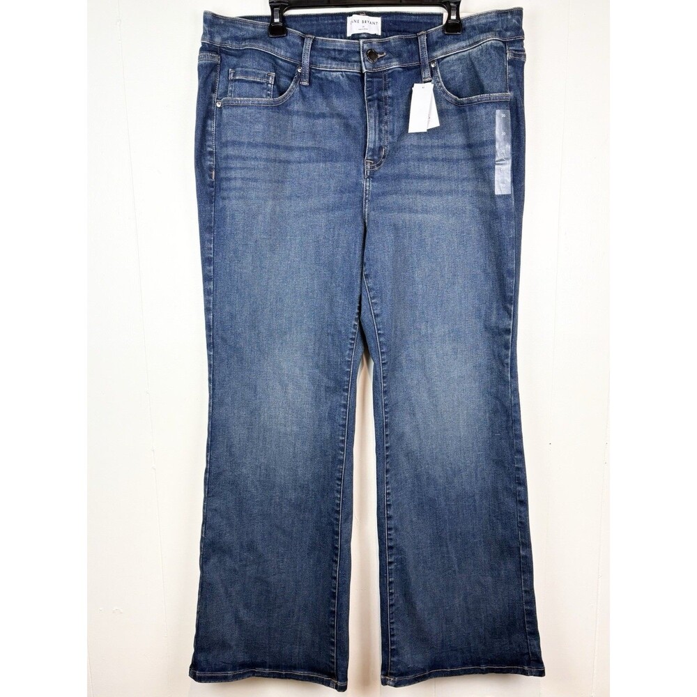 Lane Bryant Jeans Sz 20 Signature Fit Boot Cut Mid Rise Denim Medium Wash NEW